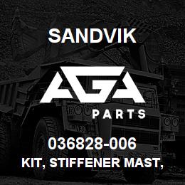 036828-006 Sandvik KIT, STIFFENER MAST, DW 330 | AGA Parts