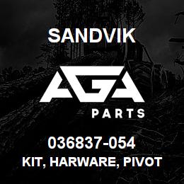 036837-054 Sandvik KIT, HARWARE, PIVOT BLOCK, MAST*T-TEXT | AGA Parts