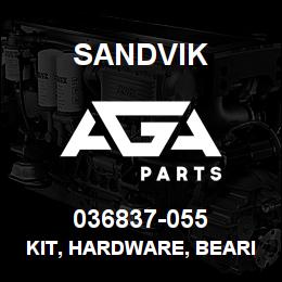 036837-055 Sandvik KIT, HARDWARE, BEARING BLOCK, DR460 | AGA Parts