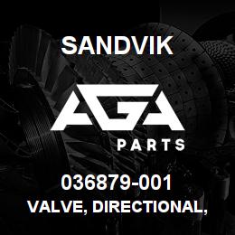036879-001 Sandvik VALVE, DIRECTIONAL, 2-POS/3-WAY | AGA Parts