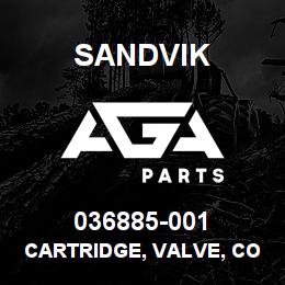 036885-001 Sandvik CARTRIDGE, VALVE, COUNTERBALANCE | AGA Parts