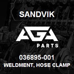 036895-001 Sandvik WELDMENT, HOSE CLAMP, COOLER MNT | AGA Parts