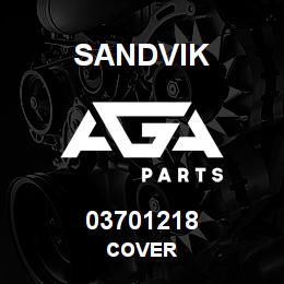 03701218 Sandvik COVER | AGA Parts
