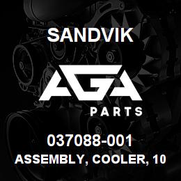 037088-001 Sandvik ASSEMBLY, COOLER, 100000 BTU/HR 95 | AGA Parts