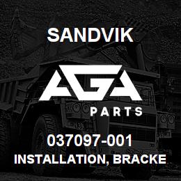037097-001 Sandvik INSTALLATION, BRACKET, EXHAUST SUPP | AGA Parts
