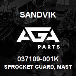 037109-001K Sandvik SPROCKET GUARD, MAST D45/50, KIT | AGA Parts