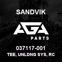 037117-001 Sandvik TEE, UNLDNG SYS, RC RB | AGA Parts