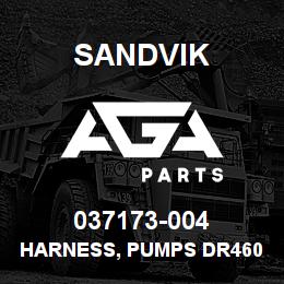 037173-004 Sandvik HARNESS, PUMPS DR460 | AGA Parts