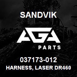037173-012 Sandvik HARNESS, LASER DR460 | AGA Parts