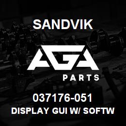 037176-051 Sandvik DISPLAY GUI W/ SOFTWARE **T-TEXT | AGA Parts