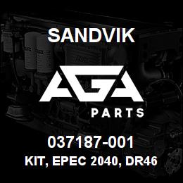 037187-001 Sandvik KIT, EPEC 2040, DR460MP/SP *T-TEXT | AGA Parts