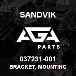 037231-001 Sandvik BRACKET, MOUNTING | AGA Parts