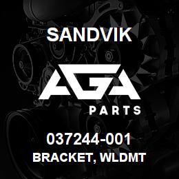 037244-001 Sandvik BRACKET, WLDMT | AGA Parts