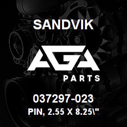 037297-023 Sandvik PIN, 2.55 X 8.25" | AGA Parts