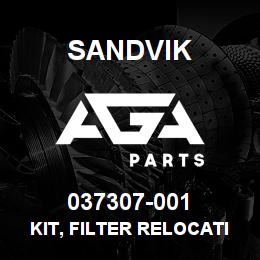 037307-001 Sandvik KIT, FILTER RELOCATION | AGA Parts