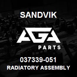 037339-051 Sandvik RADIATORY ASSEMBLY | AGA Parts