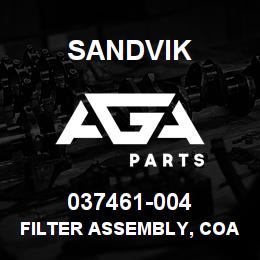 037461-004 Sandvik FILTER ASSEMBLY, COALESCING | AGA Parts