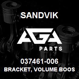 037461-006 Sandvik BRACKET, VOLUME BOOSTER (T6000) | AGA Parts