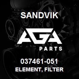 037461-051 Sandvik ELEMENT, FILTER | AGA Parts