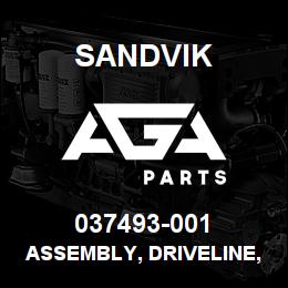 037493-001 Sandvik ASSEMBLY, DRIVELINE, GWB 687.40 | AGA Parts