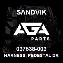 037538-003 Sandvik HARNESS, PEDESTAL DR460 | AGA Parts