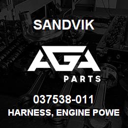 037538-011 Sandvik HARNESS, ENGINE POWER CABLES DR460 | AGA Parts