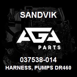 037538-014 Sandvik HARNESS, PUMPS DR460 QST30 | AGA Parts