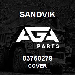 03760278 Sandvik COVER | AGA Parts