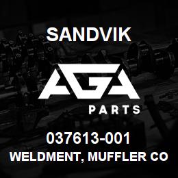 037613-001 Sandvik WELDMENT, MUFFLER COVER | AGA Parts
