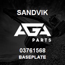 03761568 Sandvik BASEPLATE | AGA Parts