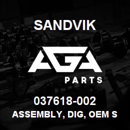 037618-002 Sandvik ASSEMBLY, DIG, OEM SENSOR, DR460 M | AGA Parts