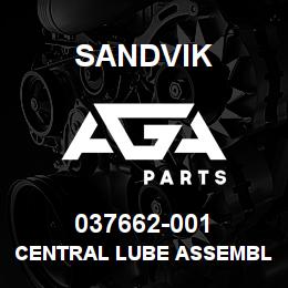 037662-001 Sandvik CENTRAL LUBE ASSEMBLY - AUTO | AGA Parts