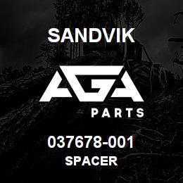 037678-001 Sandvik SPACER | AGA Parts