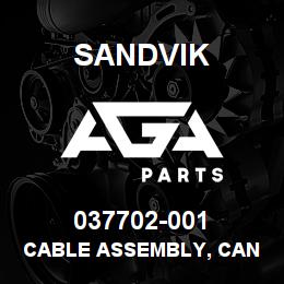 037702-001 Sandvik CABLE ASSEMBLY, CAN - 1M | AGA Parts