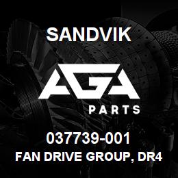 037739-001 Sandvik FAN DRIVE GROUP, DR460 | AGA Parts