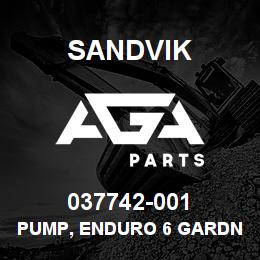 037742-001 Sandvik PUMP, ENDURO 6 GARDNER DENVER | AGA Parts