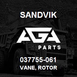 037755-061 Sandvik VANE, ROTOR | AGA Parts