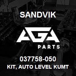 037758-050 Sandvik KIT, AUTO LEVEL KUMTOR | AGA Parts