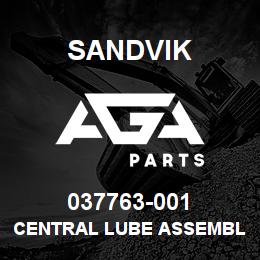 037763-001 Sandvik CENTRAL LUBE ASSEMBLY - D90SP | AGA Parts