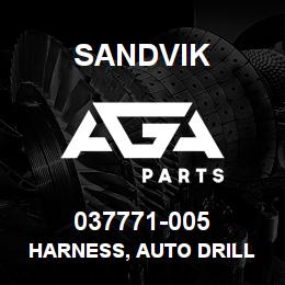 037771-005 Sandvik HARNESS, AUTO DRILL CONSOLE TO FLOOR | AGA Parts