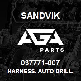 037771-007 Sandvik HARNESS, AUTO DRILL, FLOOR TO SEAT | AGA Parts