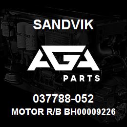 037788-052 Sandvik MOTOR R/B BH00009226 RB | AGA Parts