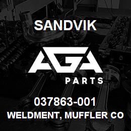 037863-001 Sandvik WELDMENT, MUFFLER COVER | AGA Parts