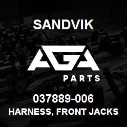 037889-006 Sandvik HARNESS, FRONT JACKS AUTO LEVEL D9 | AGA Parts