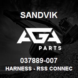 037889-007 Sandvik HARNESS - RSS CONNECTION | AGA Parts