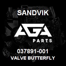 037891-001 Sandvik VALVE BUTTERFLY | AGA Parts