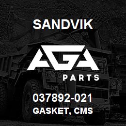 037892-021 Sandvik GASKET, CMS | AGA Parts