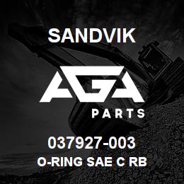 037927-003 Sandvik O-RING SAE C RB | AGA Parts