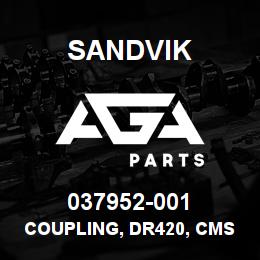 037952-001 Sandvik COUPLING, DR420, CMS | AGA Parts