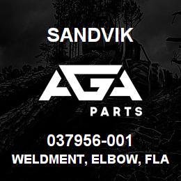 037956-001 Sandvik WELDMENT, ELBOW, FLANGED 6" | AGA Parts